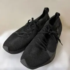 NIKE ブラック メッシュスリッポンシューズ