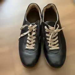 レザー ローカットスニーカー ブラックのサムネイル