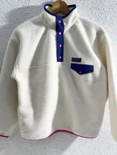 GAP　ギャップ　snap T フリース アイボリー　ホワイト　kids 女性