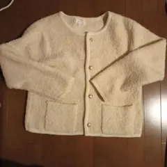 ロペピクニック　ループ編みニットカーディガン