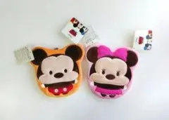 ディズニー ミッキーマウス ミニーマウス がま口ポーチ 2個セット