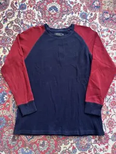 POLO RALPHLAUREN コットンサーマル ワッフル 長袖 M