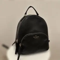 kate spade 黒 レザー リュック