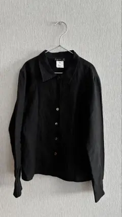新品 agnes b. リネン100% 長袖シャツ 濃グレー38 - メルカリ