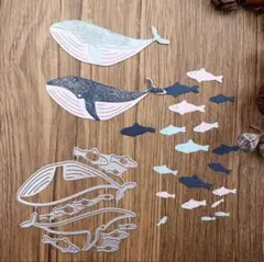 【新品未使用】クジラ①　カッティングダイ
