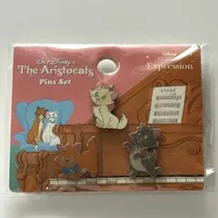 おしゃれキャット マリー ピンバッジセットWalt Disneyアリストキャッツ