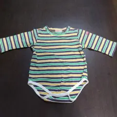 mikihouseストライプロンパース 70