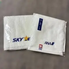 ANA 이마바리 타월 손수건 25 cm×25 cm 스카이 마크 타월 세트