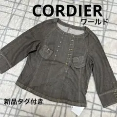 【新品タグ付き】ワールド　CORDIER デニムジャケット　¥34650のサムネイル