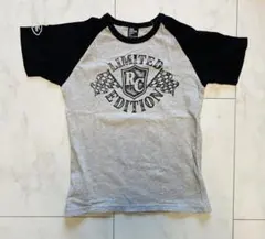 ラッドカスタム　Tシャツ　半袖　グレー　ドクロ　130