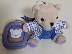 くまプリ ぬいぐるみ ストラップ ミニリュック型缶バッジケースのサムネイル