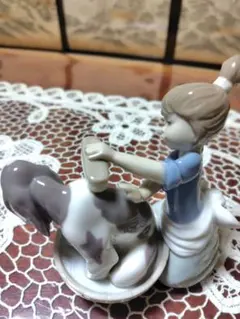 リヤドロ LLADRO 子犬を抱くピエロ フィギュリン 陶器 置物 - メルカリ