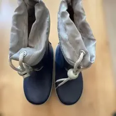 ネイビー防水ゴムブーツ　長靴　男の子　レインシューズ