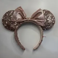 ミニー カチューシャ ラメ ローズゴールド ディズニー