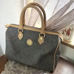 PIERRE BALMAIN ペイズリー柄　ハンドバッグ ロゴ金具　ヴィンテージのサムネイル