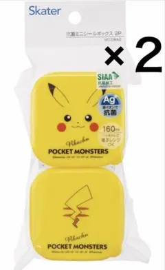 新品２P×2袋 ポケットモンスター ミニシールボックス 弁当 おやつ デザート
