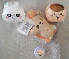 ちいかわ 貯金箱 ぬいぐるみバッジ 缶バッジ
