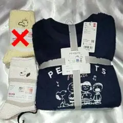 【 ユニクロ 】スヌーピー ピーナッツ ルームウェア ＆ ソックス 1点セット♪