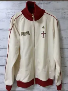 Lonsdale ジップアップジャージ クリーム/赤