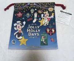 タグ付き　東京ディズニーシー　クリスマス　巾着