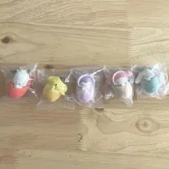 サンリオ　おくるみベイビーマスコットみっくす！　5点セット　コンプリート