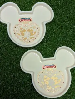 ディズニー5周年記念 クリスマススーベニアプレート２枚セット