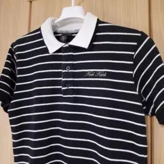 【GOLFウェア】Karl Kani カールカナイ 半袖 Lポロシャツ ボーダー