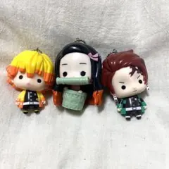 鬼滅の刃 ゆらゆらマスコット フィギュア 3点セット