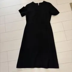 ブラックワンピース（ウエストベルト付き）　11号