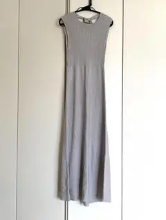 セミマーメイドリブニットワンピース