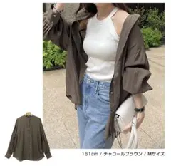 【and me】シアーボリュームスリーブシャツ ブラウス