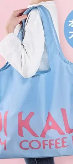KALDI カルディ　オンライン限定 エコバッグ シアブルー