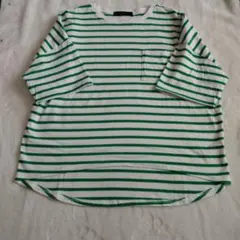 グリーンボーダーTシャツ