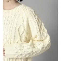 LOWRYS FARM ケーブルニット