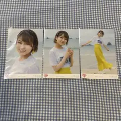 =LOVE 大場花菜 生写真 海辺 3種 コンプ