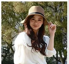 ♥完売目前♥麦わら帽子 女優帽 ブリム つば広 中折れ ハット リボン付き 春夏