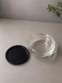 【美品】岩城硝子 パイレックス 耐熱ガラス キャセロール 回転台付き 18cmのサムネイル