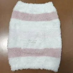 gelato pique 腹巻き ピンク・ホワイト ワンサイズ　ボーダー