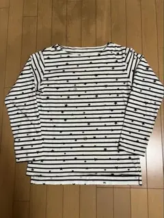 uniform experiment ボーダー スター柄 長袖カットソー