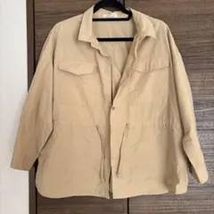 natural couture ミリタリージャケット ベージュ
