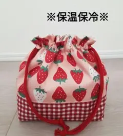 洗える‼︎保冷保温お弁当袋 ダンガリー×ファミリア風チェック赤 - メルカリ