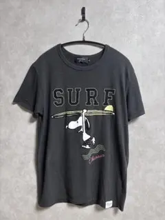 HABUBOX 沖縄限定 スヌーピー SURF Tシャツ ブラック 【Lサイズ】のサムネイル