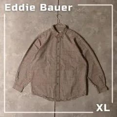90s〜Y2K Eddie Bauer ボタンダウンシャツ XL 長袖シャツ