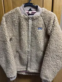 Patagonia キッズボアフリースジャケット ベージュ