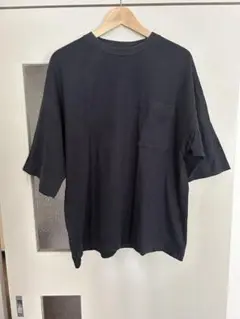 MUJI labo 黒 半袖 Tシャツ ポケット付き