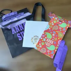 ANNA SUI ショップ袋・ラッピング袋 3点セット