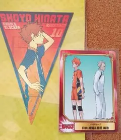 ハイキュー日向翔陽 1番くじフラッグステッカーコミックフェスティバルカードSCF