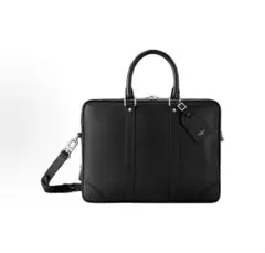 レザー ビジネスバッグ ブラック