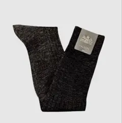 【早い者勝ち】ハリソン ウール100% リブホーズ日本製ドレスソックスグレー