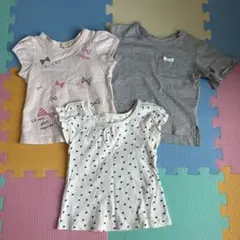 【HUSHUSH他】女の子 半袖トップス 3枚セット 90サイズ⭐︎のサムネイル